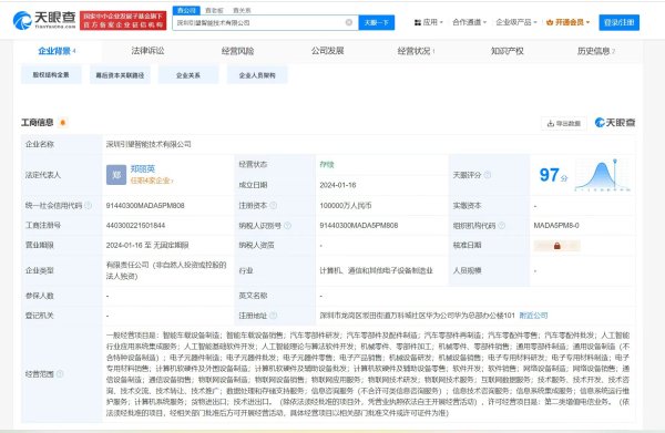 开股票配资 华为车BU新公司“引望”正式注册 后续将引入更多股权投资伙伴